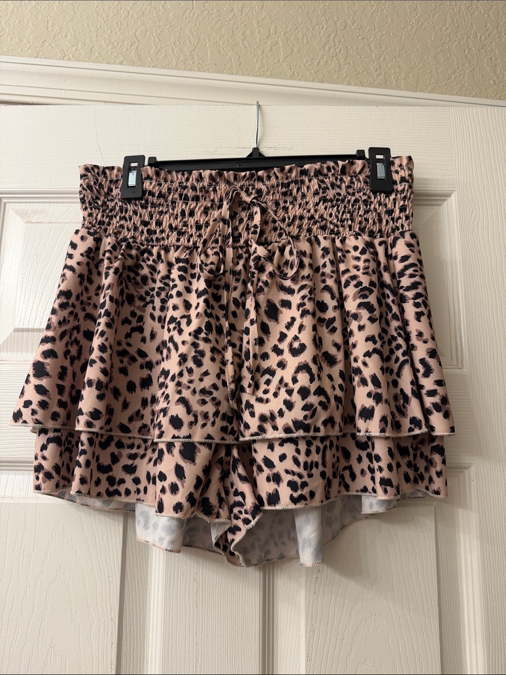 SHEIN Neutral Tie-Dye Drawstring Shorts